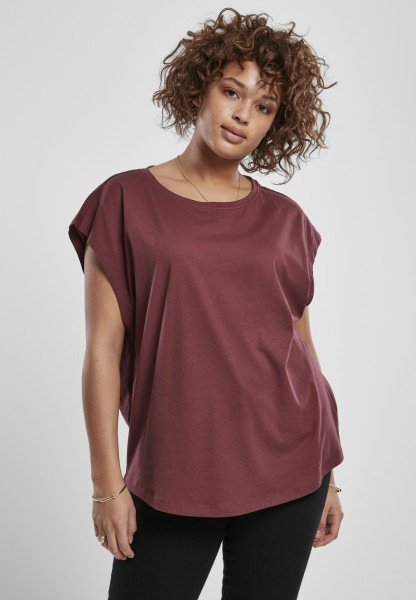 Urban Classics Female Shirt Ladies Basic Shaped Tee Cherry