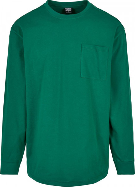 Urban Classics Heavy Oversized Pocket Longsleeve Green