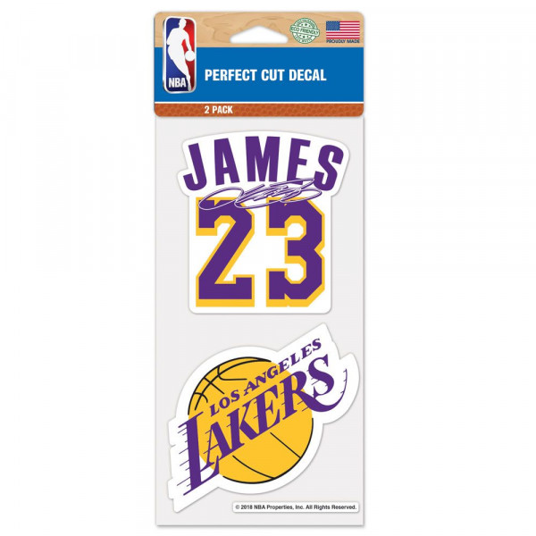 Los Angeles Lakers LeBron James Aufkleber-Set Basketball