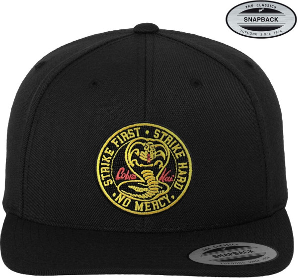 Cobra Kai Patch Premium Snapback Cap Black