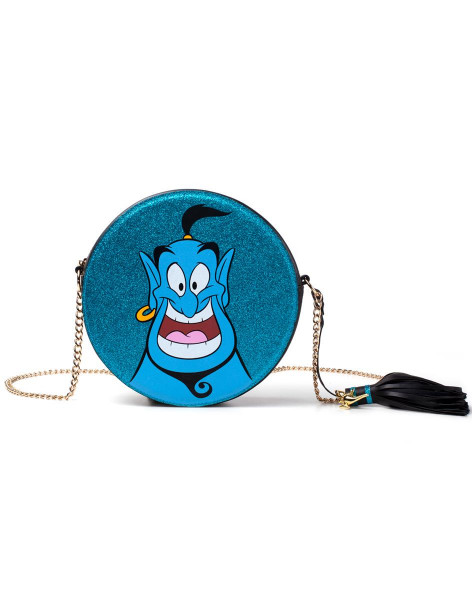 Disney Aladdin Genie Round Glitter Shoulderbag Blue