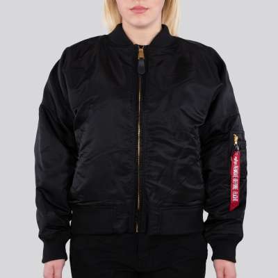 Alpha Industries Damen Jacke MA-1 OS LW Women Black Jackets