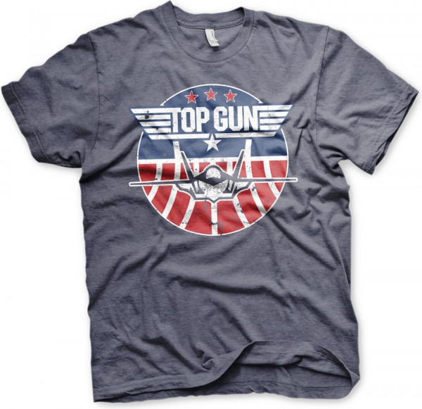 Top Gun Tomcat T-Shirt Navy-Heather