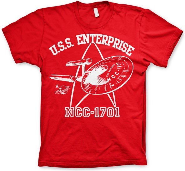 Star Trek U.S.S. Enterprise T-Shirt Red