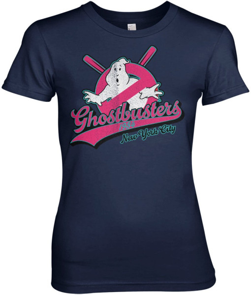 Ghostbusters New York City Girly Tee Damen T-Shirt Navy