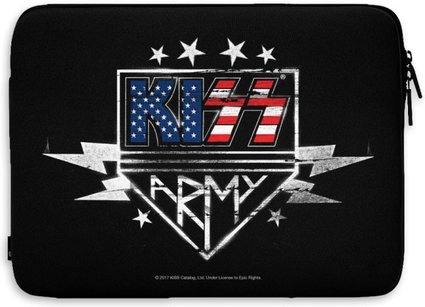 Kiss Army Laptop Sleeve Tasche Black