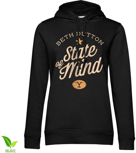 Yellowstone Beth Dutton State Of Mind Girls Damen Hoodie Black