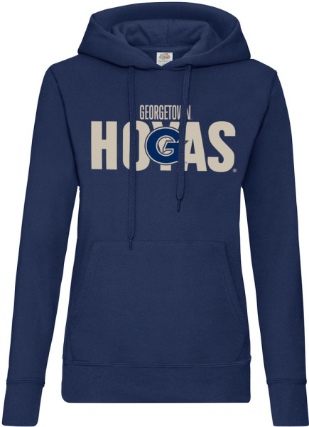 University Of Georgetown Hoyas Girls Hoodie Damen Navy
