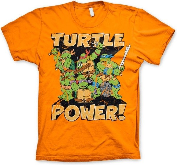 Teenage Mutant Ninja Turtles TMNT Turtle Power! T-Shirt Orange