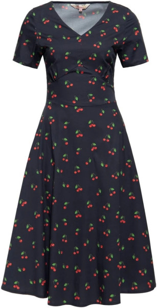 Queen Kerosin Damen Aop 50S Retro Swing Kleid "Cherry" QKU46003