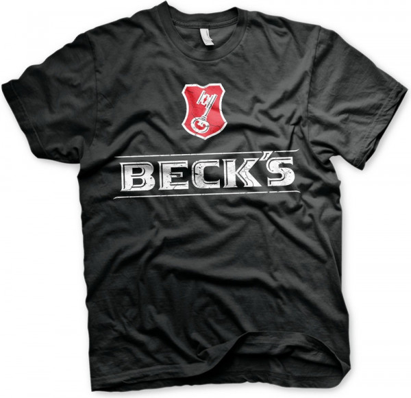 Beck's Washed Logo T-Shirt Black