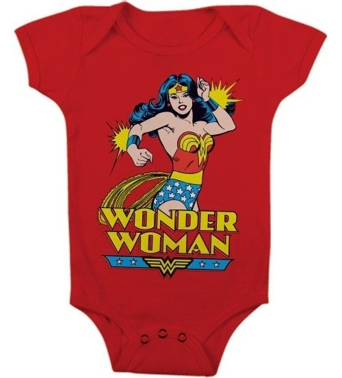 Wonder Woman Baby Body Mädchen Red