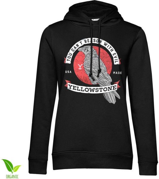 Yellowstone You Can't Reason With Evil Girls Hoodie Damen Black