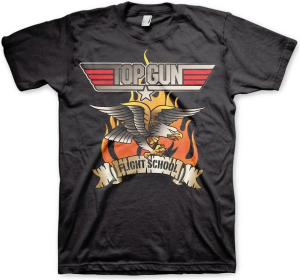 Top Gun Flying Eagle T-Shirt Black