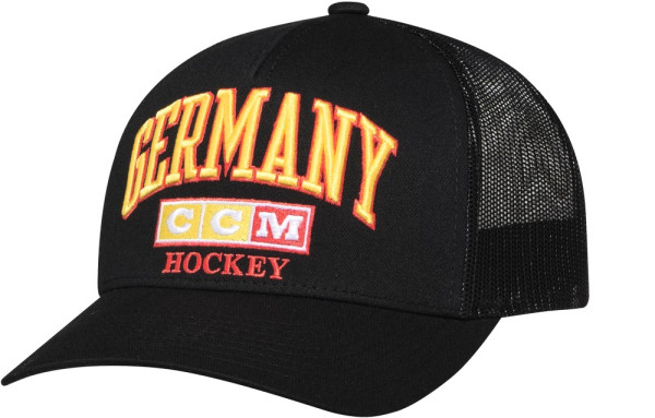 Ccm Mütze Herren Kappe FLAG MESHBACK TRUCKER TEAM GERMANY Multiple Tea 22Am Color 153825