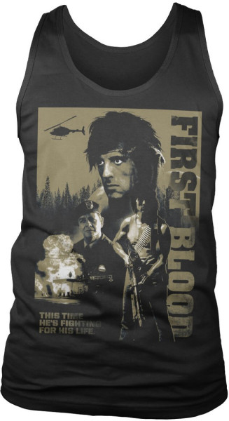 Rambo First Blood Tank Top T-Shirt Black