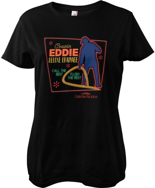 Bored of Directors Cousin Eddie Deluxe Drainage Girly Tee Damen T-Shirt Black