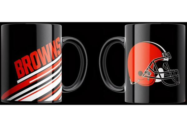 Cleveland Browns Tasse „Stripes“ 330ml American Football NFL Braun