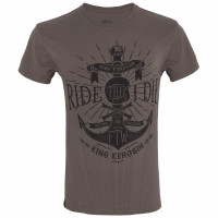 King Kerosin T-Shirt Ride Till I Die Watercolour Olive