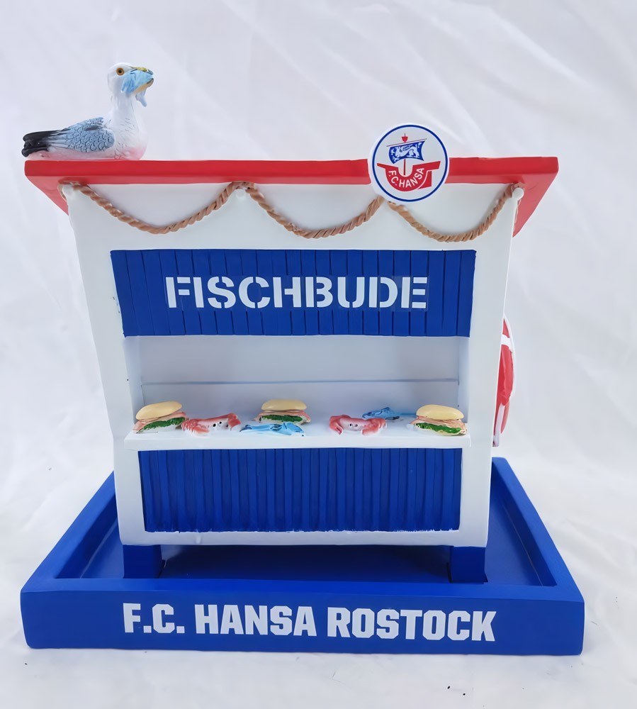 Hansa Rostock Vogelhaus Fischbude Fußball Blau/Weiß - Herren / Unisex