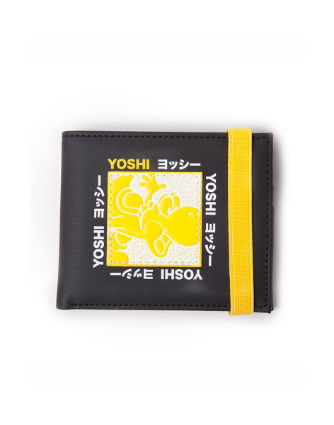 Nintendo - Super Mario Festival Yoshi Bifold Wallet Black