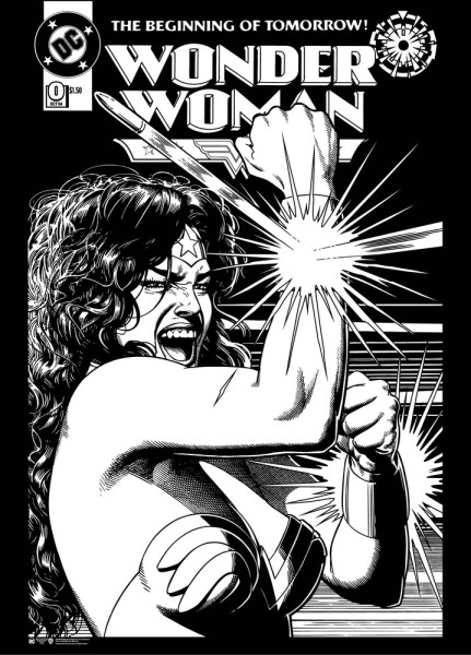 Wonder Woman BW Poster Multicolor