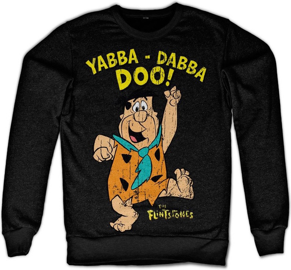 The Flintstones Yabba-Dabba-Doo Sweatshirt Schwarz - Herren / Unisex