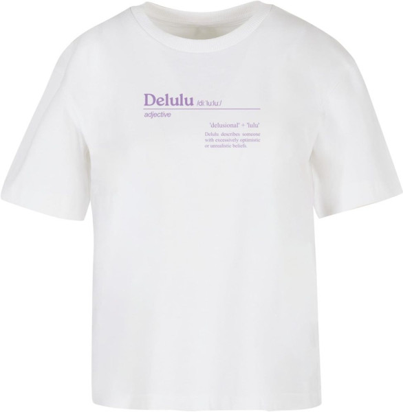 Miss Tee Damen T-Shirt Delulu Definition Tee MST083