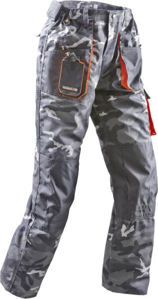 Terratrend Job Bundhose Camouflage/Grau/Schwarz