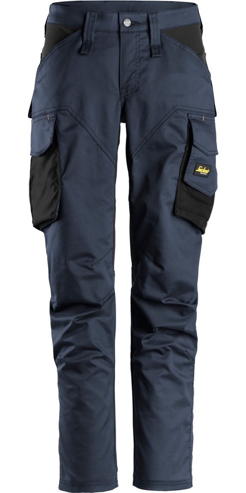 Snickers Workwear Damen AllroundWork Stretch Arbeitshose ohne Kniepolster Blau/Schwarz - Damen