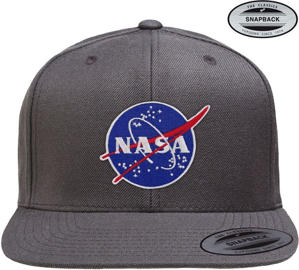 NASA Insignia Premium Snapback Cap Dark-Grau - Herren / Unisex