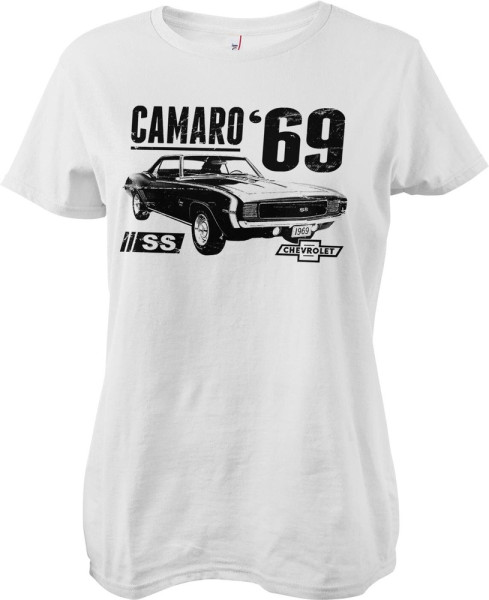 Camaro Damen T-Shirt Ss 1969 Girly Tee GM-5-CAM003-H73-4