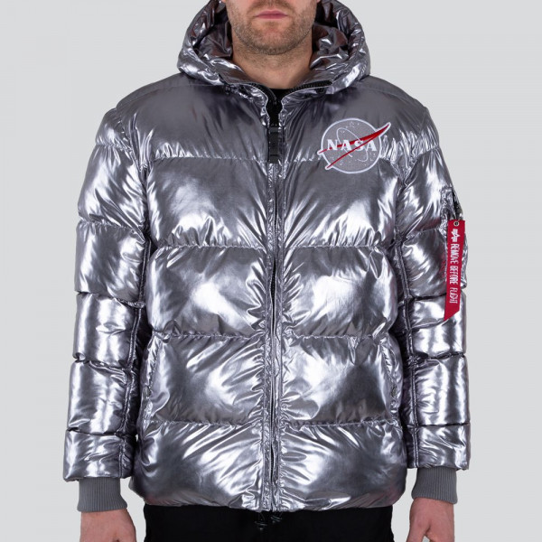 Alpha Industries Jacke Hooded Puffer NASA Metallic FD Titan