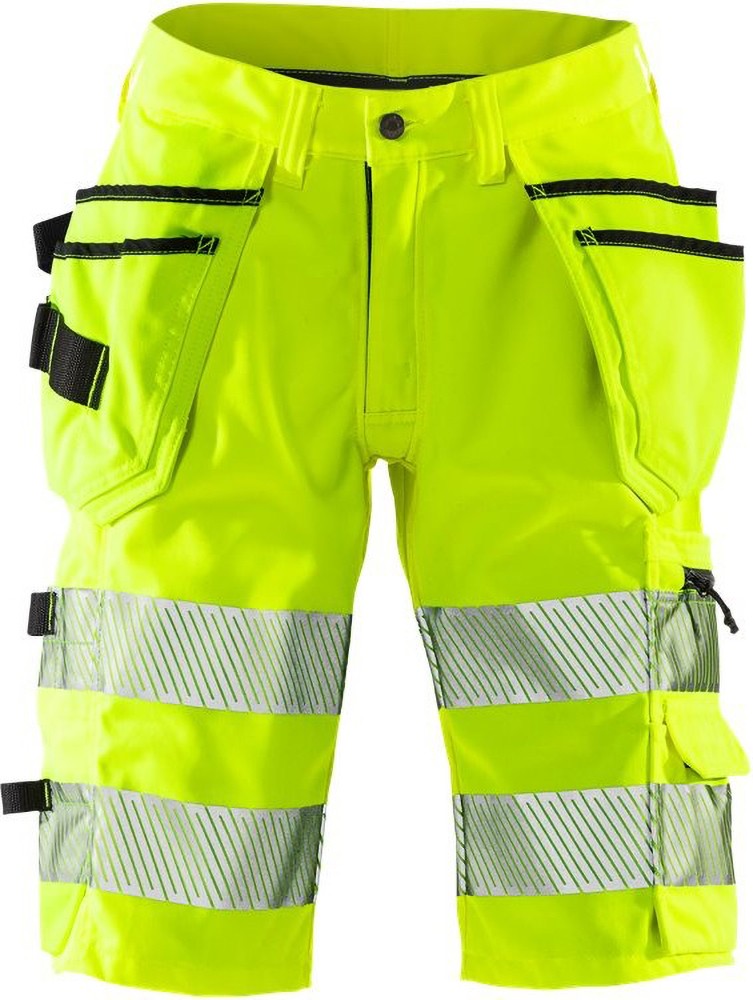Fristads High Vis Stretch-Shorts, Damen Kl.1 2529 PLU Warnschutz-Gelb - Damen