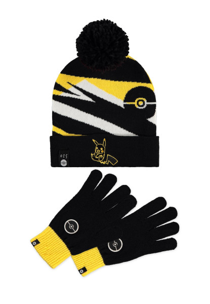 Pokémon - Men's Giftset (Beanie & Knitted Gloves) Multicolor