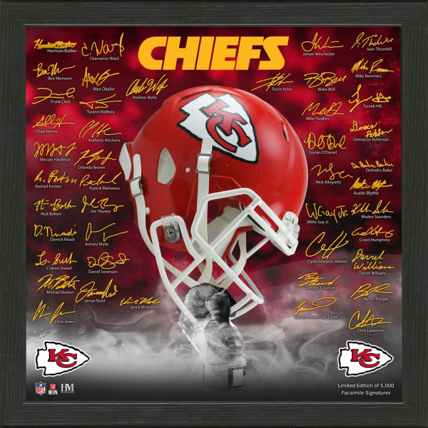 Kansas City Chiefs Signature Helmet American Football NFL Rot/Gelb