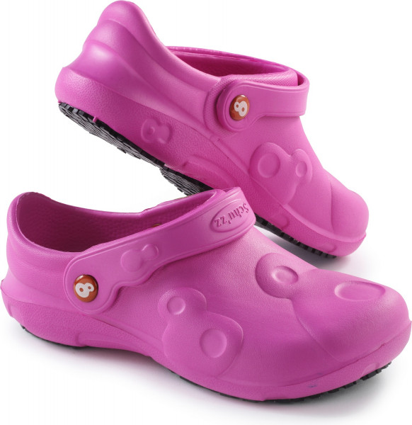 Schu'zz Schuzz Damen Clog Berufsschuhe PRO Femme uni CE 20347 Fuchsia / Pink