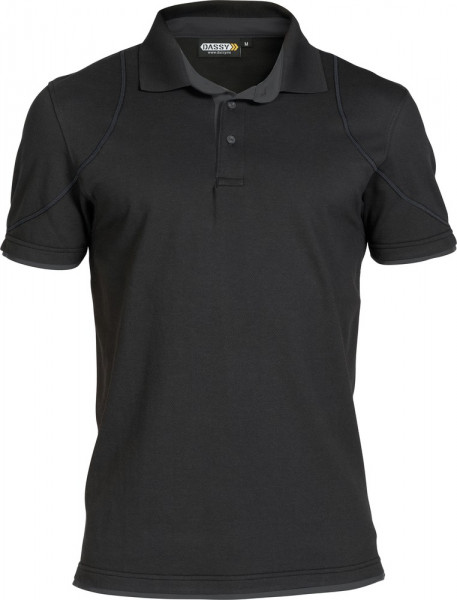 Dassy Poloshirt Orbital COSPA46 Schwarz/Anthrazitgrau