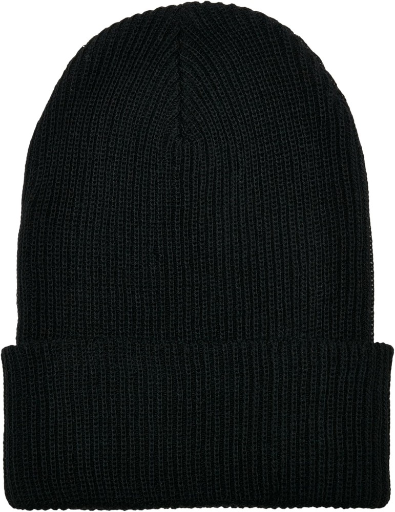 Flexfit Mütze Recycled Yarn Ribbed Knit Beanie Schwarz - Herren / Unisex