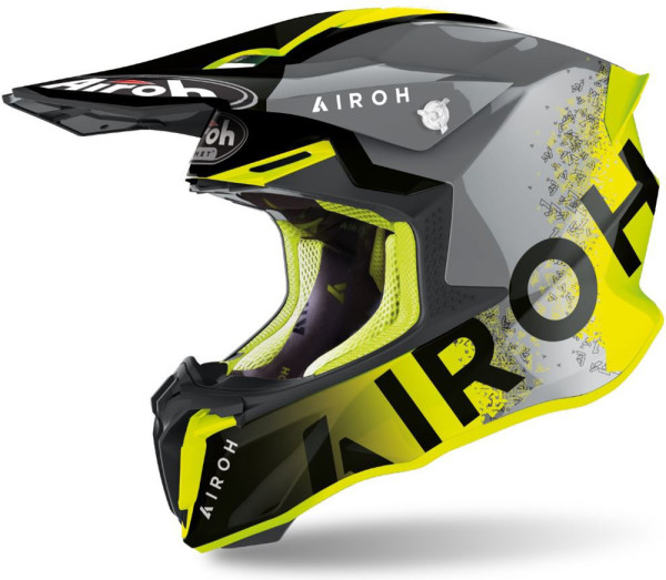 Airoh Crosshelm Twist 2.0 Bit Yellow Glosst