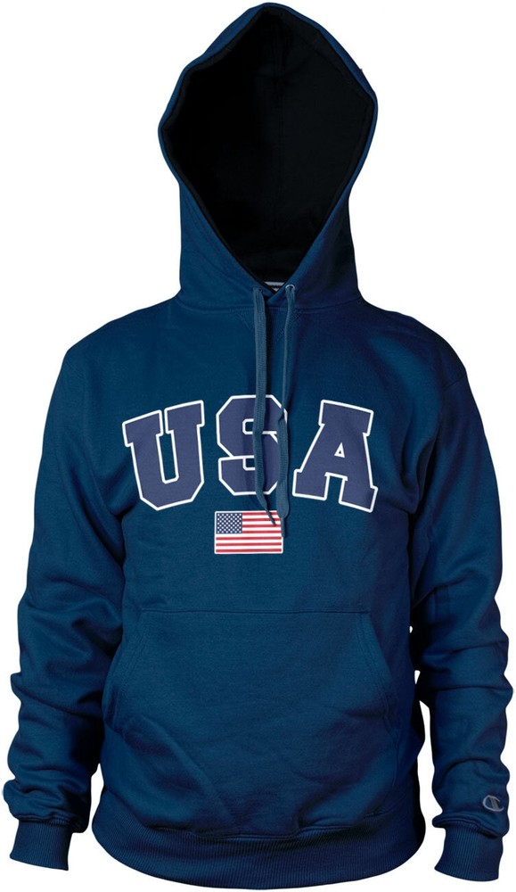 Hybris USA Varsity Hoodie Blau - Herren / Unisex