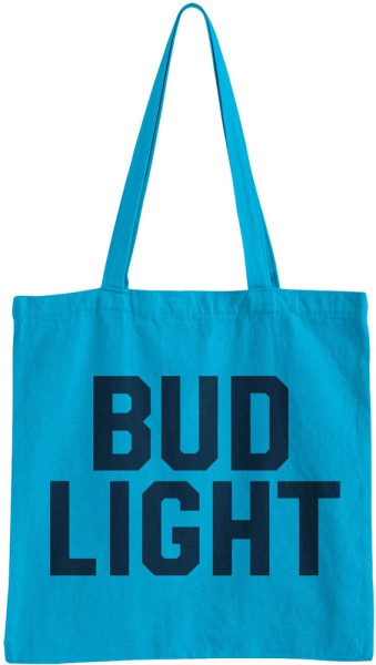 Budweiser Bud Light Varsity Tote Bag Tragetasche Turkos