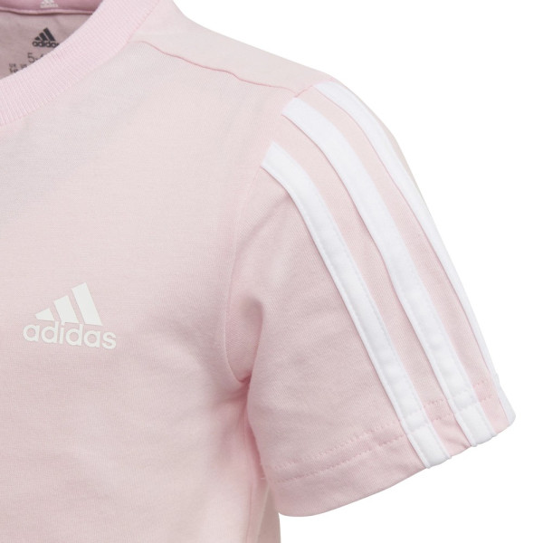 Adidas Mädchen Kinder Sportshirt Kinder T-Shirt Essentials 3-Stripes Clear 160764