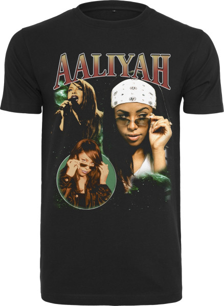 Mister Tee T-Shirt Aaliyah Retro Tee Black