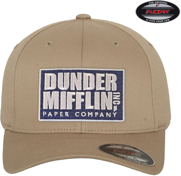 The Office Dunder Mifflin Inc Flexfit Cap Khaki