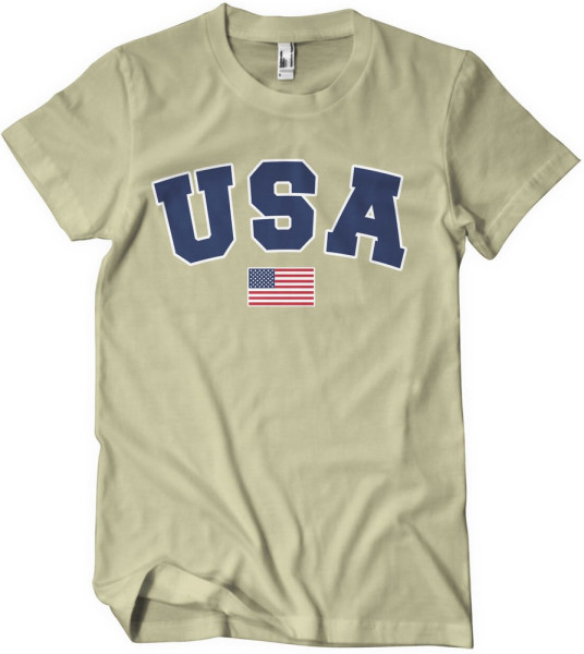 USA Varsity T-Shirt Khaki