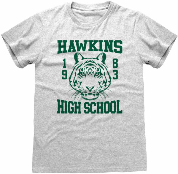Stranger Things - Hawkins High School (Unisex) T-Shirt Heather Grey