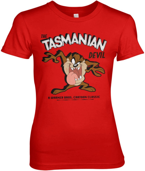 Looney Tunes T-Shirt The Tasmanian Devil Girly Tee WB-5-LT015-H57-16