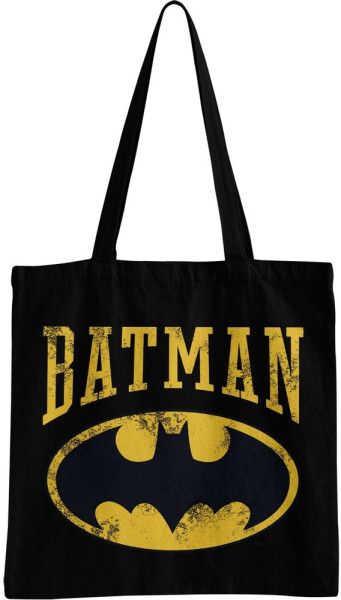 Batman Vintage Tote Bag Tragetasche Black