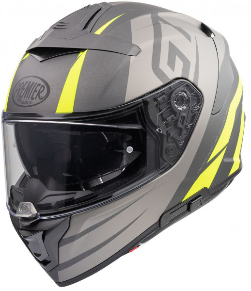 Premier Integralhelm Devil GTY BM Grey/Yellow Matt